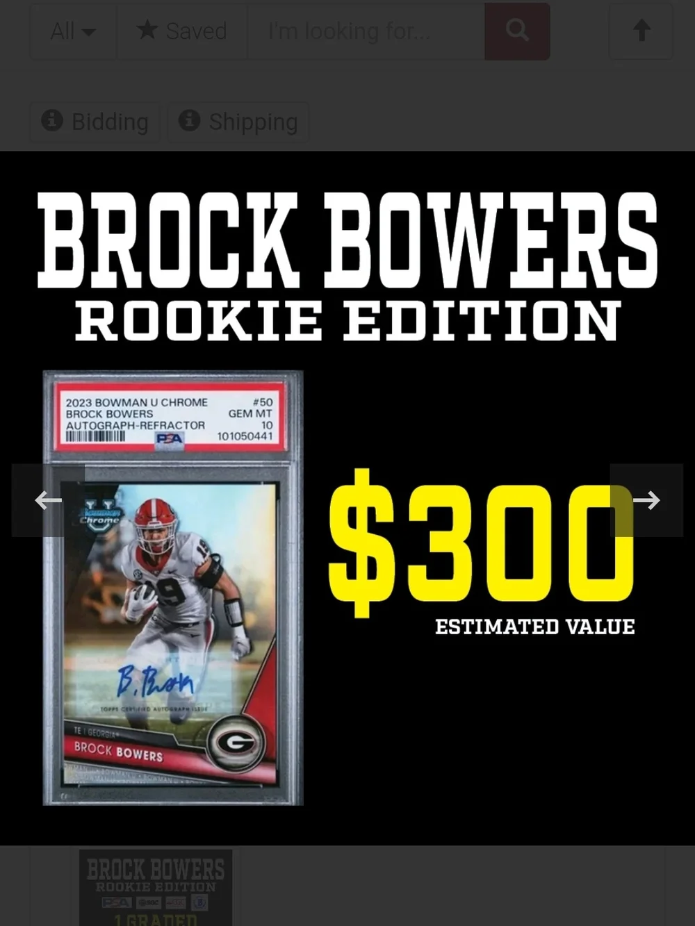 💥 Break King BROCK BOWERS Rookie Edition Series 1 Mystery Card- INSANE CHASE!
